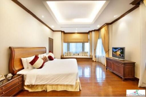 Exquisite 4 Bed Private Serviced Pool Villa in Secure Estate for Rent at Sathorn - Pet Friendly