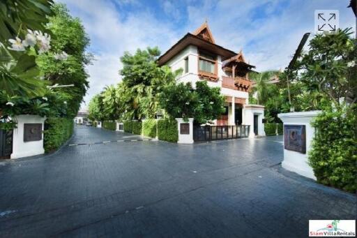 Exquisite 4 Bed Private Serviced Pool Villa in Secure Estate for Rent at Sathorn - Pet Friendly