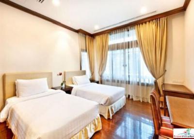 Exquisite 4 Bed Private Hotel Serviced Pool Villa in Secure Estate for Rent at Sathorn - Pet Friendly