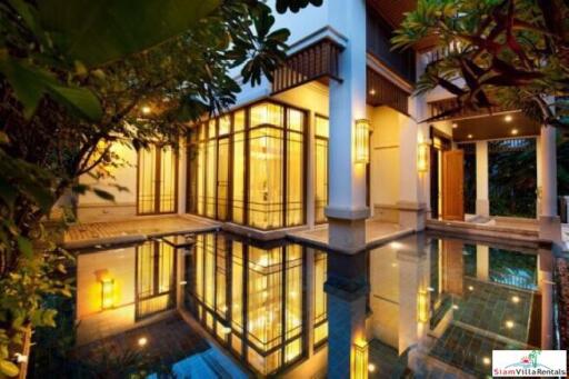 Exquisite 4 Bed Private Serviced Pool Villa in Secure Estate for Rent at Sathorn - Pet Friendly