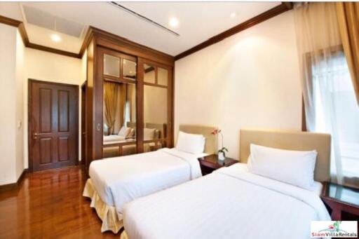 Exquisite 4 Bed Private Serviced Pool Villa in Secure Estate for Rent at Sathorn - Pet Friendly