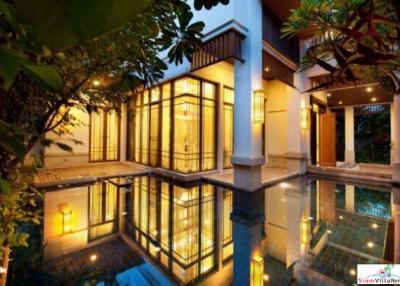 Exquisite 4 Bed Private Hotel Serviced Pool Villa in Secure Estate for Rent at Sathorn - Pet Friendly