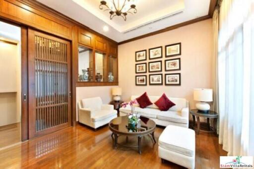 Exquisite 4 Bed Private Serviced Pool Villa in Secure Estate for Rent at Sathorn - Pet Friendly