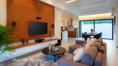 Contemporary Design 3 Bedroom Pool Villa With Mountain View for Sale Near Sai Noi Beach Hua Hin (Completed, Fully Furnished)