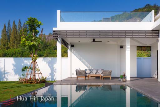 Contemporary Design 3 Bedroom Pool Villa With Mountain View for Sale Near Sai Noi Beach Hua Hin (Completed, Fully Furnished)