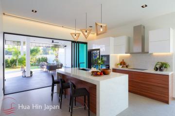 Contemporary Design 3 Bedroom Pool Villa With Sea And Mountain View for Sale Near Sai Noi Beach Hua Hin (Completed, Fully Furnished)