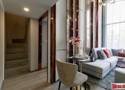 Soho Bangkok Ratchada  Hot New Luxury High-Rise Condo at the New Central Business District next to MRT Huai Khwang - Free Full Furniture - Resale of 2 Bed Loft Corner Unit on the 21st Floor