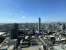 Sweeping cityscape from a high-rise building showcasing the urban skyline