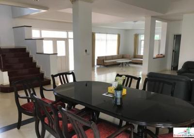 Ladawan Village Chaloem Prakiat Rama9  Two Storey Family House with Large Garden and Pond in Prawet