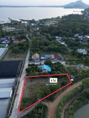 Aerial view of a residential land for sale