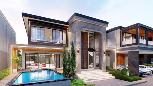 5 Bedrooms House in Horseshoe Point, The Village East Pattaya H011313