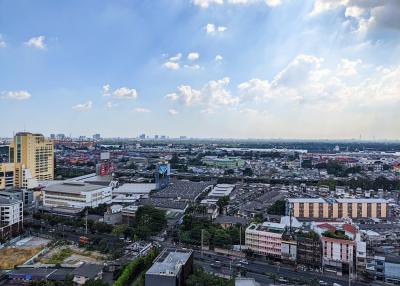 Panoramic city view from a high-rise building