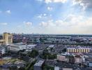 Panoramic city view from a high-rise building