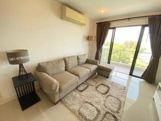 Condo for sale: Golden Coast, Building 2, corner room, sea view, Bang Phra, Sriracha.