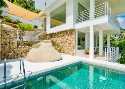 Sea View Pool Villa and Vacant Land for Investment, Chaweng Noi Samui - 920121001-1866