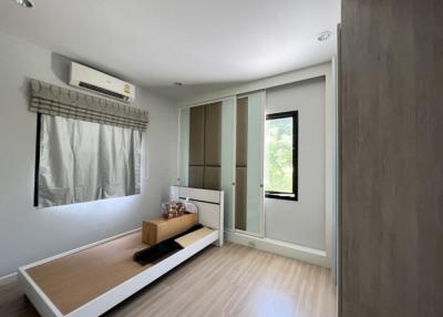 Modern bedroom interior with minimalist decor