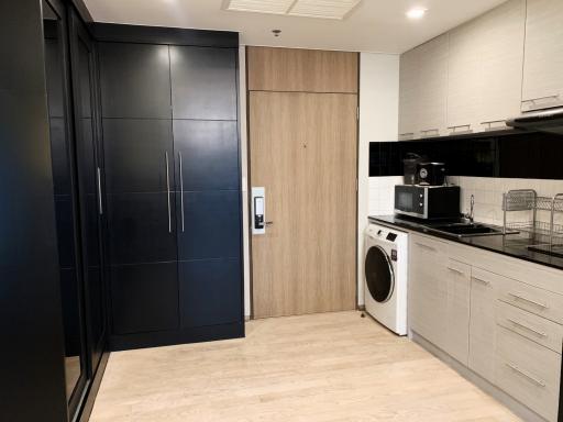 Modern kitchen with integrated appliances