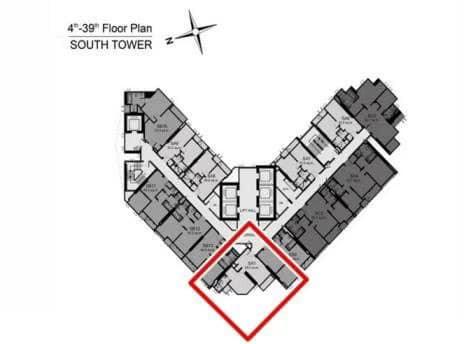 Architectural floor plan of a building