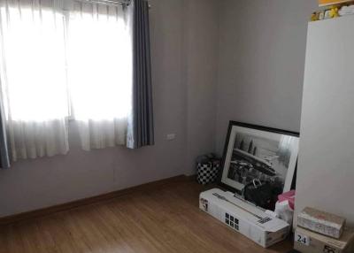 Simplistic and uncluttered bedroom with natural light