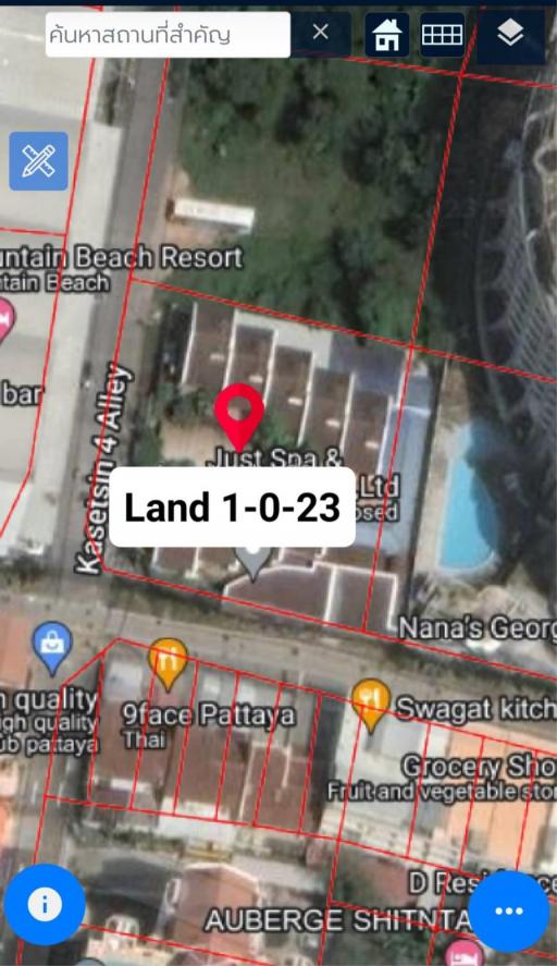 Land for sale in the heart of Pattaya, Pratumnak.