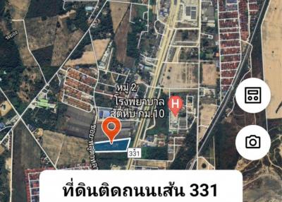 ขายที่ดินติดถนนเส้น 331 พลูตาหลวง สัตหีบ ชลบุรี