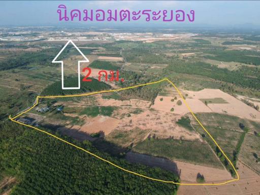Large plot of land for sale next to Khao Mai Kaew Road, Bang Lamung, Chonburi.