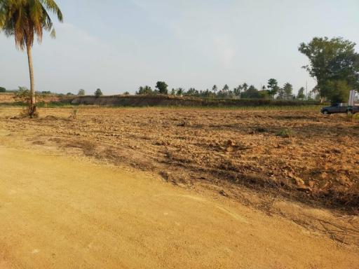 Large plot of land for sale, roadside plot, Khao Mai Kaew, Bang Lamung, Pattaya.