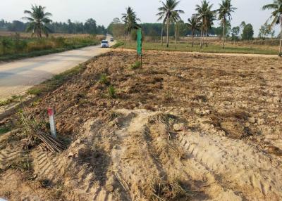 Large plot of land for sale, roadside plot, Khao Mai Kaew, Bang Lamung, Pattaya.