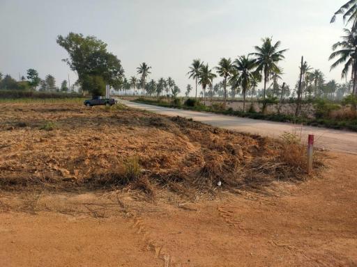 Large plot of land for sale, roadside plot, Khao Mai Kaew, Bang Lamung, Pattaya.