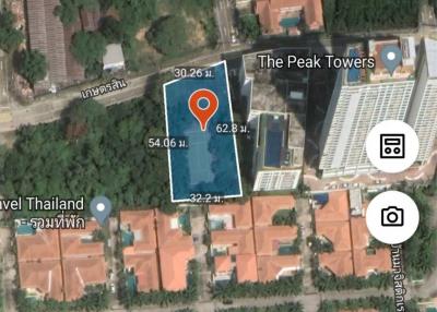 Land in prime location, Kasetsin, Pranak Hill, Pattaya for rent.