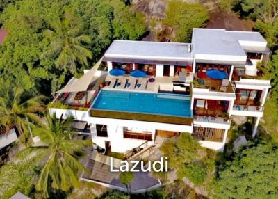 Seaside Splendor: Luxurious 4-Bedroom Sea View Villa in Koh Phangan