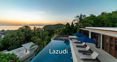 Seaside Splendor: Luxurious 4-Bedroom Sea View Villa in Koh Phangan