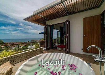 Seaside Splendor: Luxurious 4-Bedroom Sea View Villa in Koh Phangan