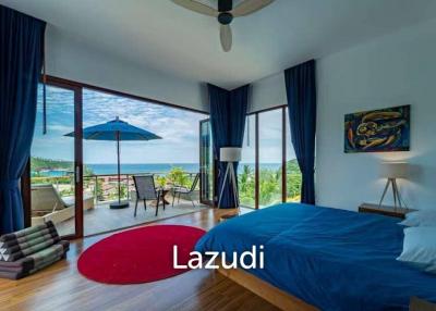 Seaside Splendor: Luxurious 4-Bedroom Sea View Villa in Koh Phangan