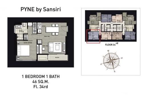 1 bed Condo in Pyne by Sansiri Thanonphetchaburi Sub District C020694