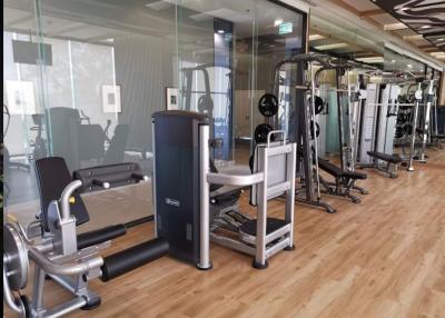Well-equipped modern gym with various exercise machines