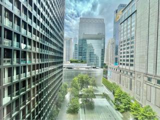 Modern office buildings with glass facades in an urban cityscape