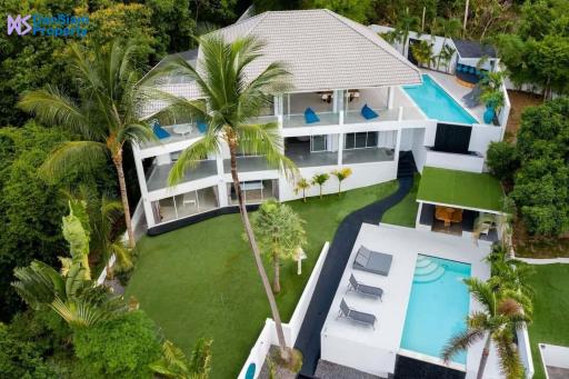 Luxury 5-Bedroom Samui Sea-view Villa at Bo Phut