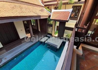 3-Bedrooms Thai Style Modern House with private pool in secure compound - Ekamai BTS