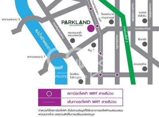 Illustrated map of the local area around the property, showcasing nearby transport links and parks