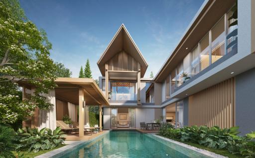 2 Storeys 4 Bedrooms Villa  423 sqm. With Private Pool For Sale In Bangtao Phuket