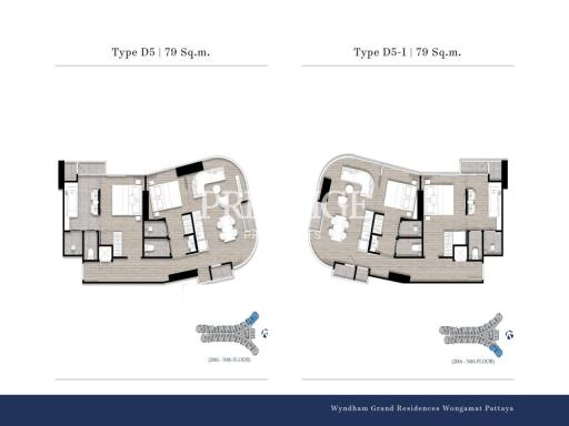 Wyndham Grand Residences Wongamat Pattaya – 1-4 bed 1-4 bath in Naklua PP9932