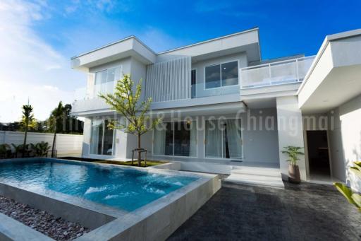 Pool villa for sale 17.9 Mb. 2-storey #poolvilla 171 sqw. #Newly built house San Sai