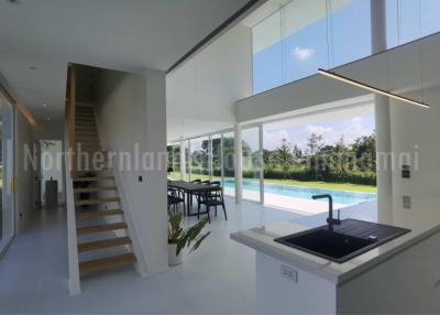 ️‍️Selling 25.9 Mb. new 2-storey pool villa 1 rai 157 sqw. #NamPhrae #HangDong (the house will be completed in July)​ #Install #solarcell system 10kw. ️