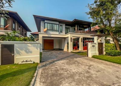 ‍️ #Sansai zone, selling 15.5 Mb.86 sqw. 4 beds, 3 baths #Setthasiri #NongJom #Lanna #modern style #Sell with tenants earning 45,000 baht/month #House in the project Near Nong Jom Intersection