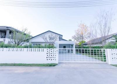 ️️House for sale 3.59 Mb. one-story house 110 sqw. #HuaiSai #MaeRim #minimal style  Near #Prem International Surrounded by nature and cafes designed for relaxation and living worthwhile.