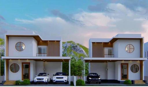 Pre-Sale starting at only 2.29 Mb. 2-storey detached house, starting area 39.4 - 45.8 sqw. #NongFaek #Saraphi #Muji #modern style