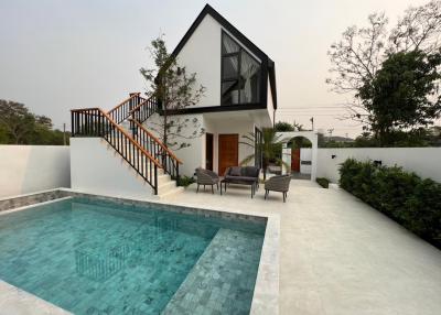 Price 9.9 Mb.2-storey house 79 sqw. #swimming pool #Nordic style house #WangTan #HangDong