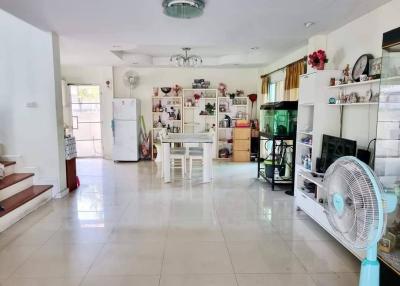 Spacious living room with bright natural light