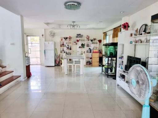 Spacious living room with bright natural light